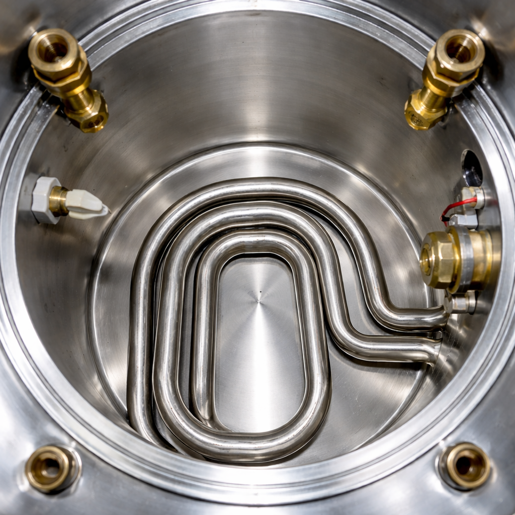 İstanbul Çay Kazanı Servisi sonrası temizlenmiş, paslanmaz çelik iç yüzeye sahip çay kazanı görüntüsü.