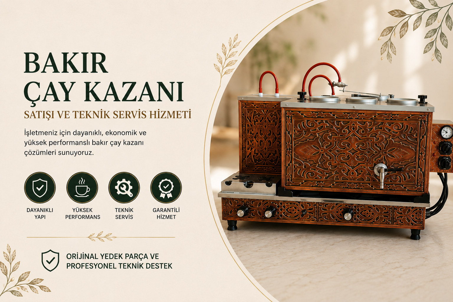 Bahçelievler bakır çay kazanı teknik servis görseli