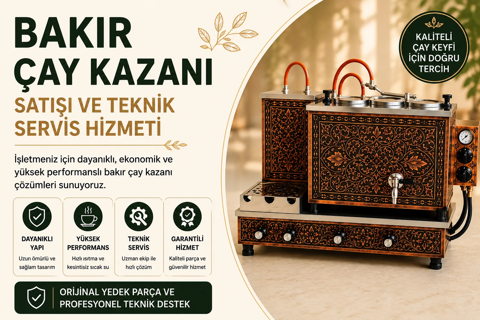 Bahçelievler Bakır Çay Kazanı Servisi 2026